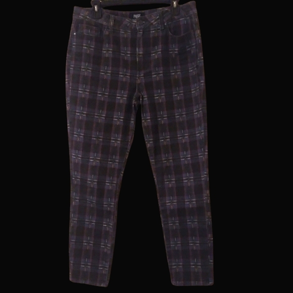 Paige Hoxton Atlantic Tartan Ankle Plaid Jeans, Size: 32 - Picture 8 of 10